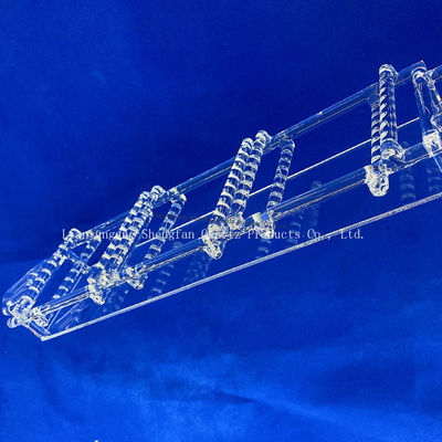 Qualität  High Purity Fused Silica Quartz Boat High Temperature Resistant Quartz Boat for Tube Furnace Laboratory Sintering Fabrik