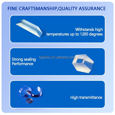 Qualität  Optical Quartz Prism Custom Cutting Welding Processing Service For Square Clear Quartz Plate Fabrik