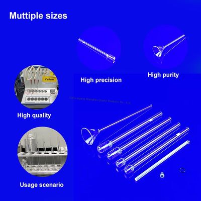 Qualität  High Temperature Resistant Quartz Glass BET Adsorption Tubes Corrosion Resistant Highly Transparent Fabrik