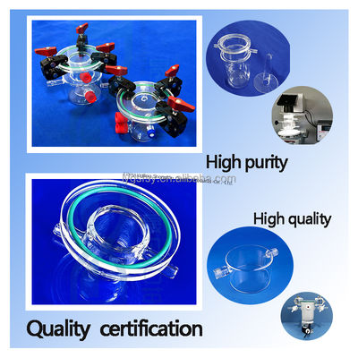 Qualität  High Precision Flanged Quartz Glass Reactor with Ozone Free Welding for 1100℃ Hydrogen Production Fabrik