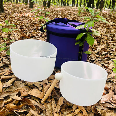 Qualität  Custom Logo 99.99% Pure Quartz Crystal Singing Bowl Tuned to 440Hz/432Hz for Chakra Balancing Fabrik
