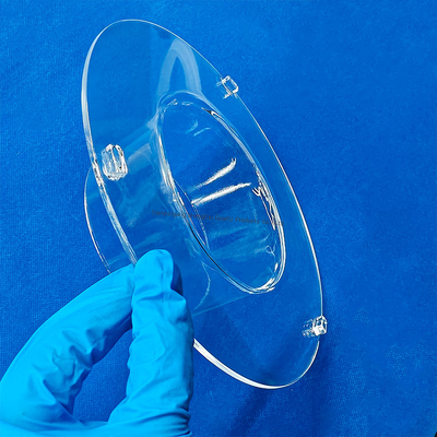 Qualität  Corrosion Resistance High Temperature Resistant Transparent Quartz Tube Flange Connected Quartz Glass Tube Fabrik