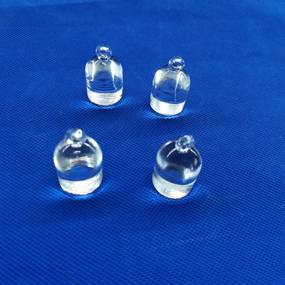 Endstück aus klarem Quarzglas, kegelförmig, zum Heizen