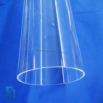 Fabrikmaßnahme Großer Durchmesser Quarzglasrohr Hochtemperatur- und Korrosionsbeständig für industrielle Anwendungen