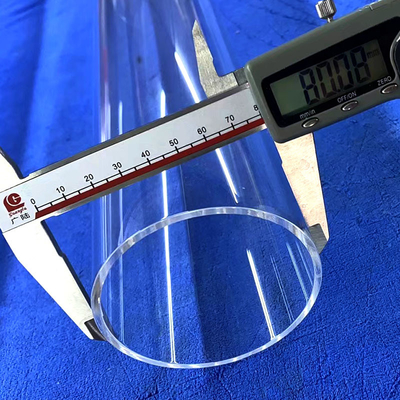 Widerstandsfähigkeit hohe Temperaturen alle Größen Quarzglaskapillarrohr geschmolzenes Silizium Quarzglasrohr durchsichtig