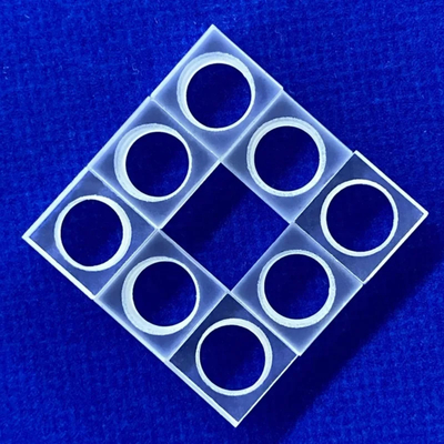 Herstellung von Korrosionsbeständigem, durchsichtigem, perforiertem Quarzblech