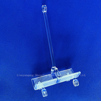 Hochreine, hitzebeständige, geschmolzene Quarzglas-Boot-Wafer-Träger für Halbleiter