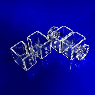 Korrosionsbeständige Quarzglasplatte mit hoher Durchlässigkeit für den Einsatz in Labore bei hohen Temperaturen