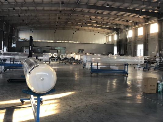 Herstellung von Quarzglasröhren, die auf Wunsch hergestellt werden, hochtemperaturbeständig, Korrosionsbeständig, großen Durchmesser