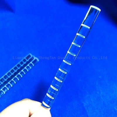 CNC-Finish-Quarzglasstab, der optischen Zylinder klar verschmolzen für Solarhalbleiter fräst