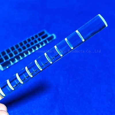 CNC-Finish-Quarzglasstab, der optischen Zylinder klar verschmolzen für Solarhalbleiter fräst