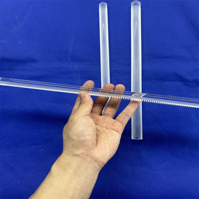 CNC-Finish-Quarzglasstab, der optischen Zylinder klar verschmolzen für Solarhalbleiter fräst