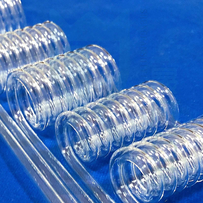 Profi-Maßgeschneiderte hochtemperaturbeständige transparente Quarz-Spiralröhre