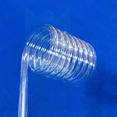 Profi-Maßgeschneiderte hochtemperaturbeständige transparente Quarz-Spiralröhre