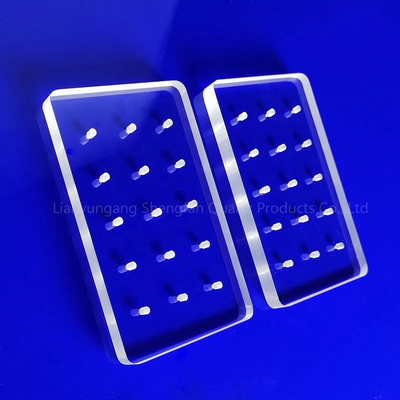 Professionelle, benutzerdefinierte Ultraviolette Quarzperforierte Glasplatte