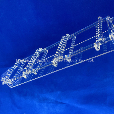 Anpassung hohe Lichtdurchlässigkeit hohe Reinheit voll transparente Quarz-Stab Quarz-Boot