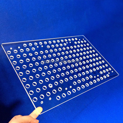 Professionelle, hochtemperaturbeständige, transparente Quarz-Punktplatte