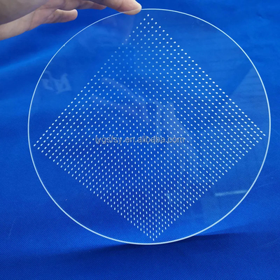 Professionelle UV-transparente Laserperforierte Quarzplatte