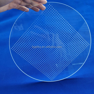 Professionelle UV-transparente Laserperforierte Quarzplatte