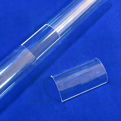 Durchsichtiges Quarzglasrohr Halbkreis Hohe Härte