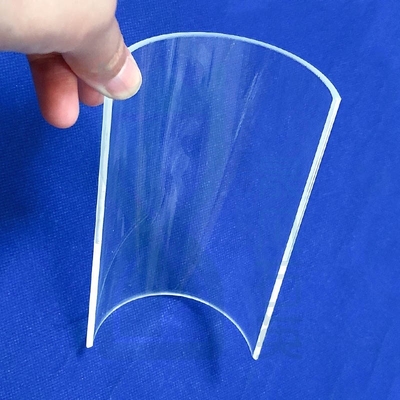 Durchsichtiges Quarzglasrohr Halbkreis Hohe Härte