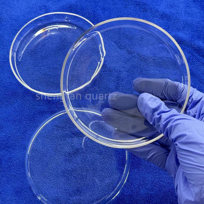Fabrik kundenspezifische Labor rund transparente korrosionsbeständige Quarzglas Petrischale