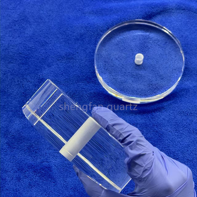Anpassung Transparentes geschmolzenes Siliziumglas UV Quarzglasplatte für UVC-LED-Lampe