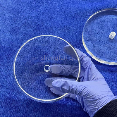 Anpassung Transparentes geschmolzenes Siliziumglas UV Quarzglasplatte für UVC-LED-Lampe