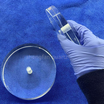 Anpassung Transparentes geschmolzenes Siliziumglas UV Quarzglasplatte für UVC-LED-Lampe