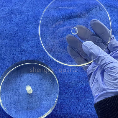 Anpassung Transparentes geschmolzenes Siliziumglas UV Quarzglasplatte für UVC-LED-Lampe