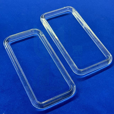 Verfrorene transparente Quarzglasprodukte