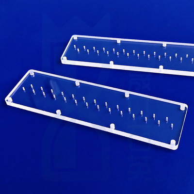 Glasrunder Glasrunder Glasplatte Laserperforierte Quarzplatte