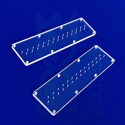 Glasrunder Glasrunder Glasplatte Laserperforierte Quarzplatte