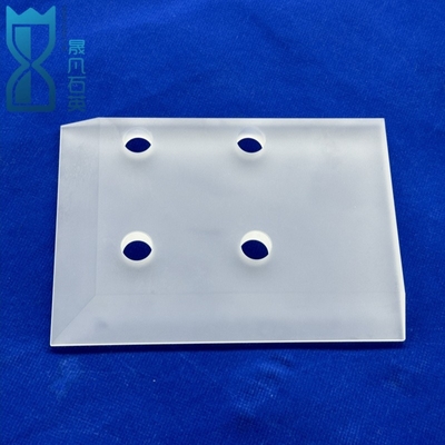 Glasrunder Glasrunder Glasplatte Laserperforierte Quarzplatte