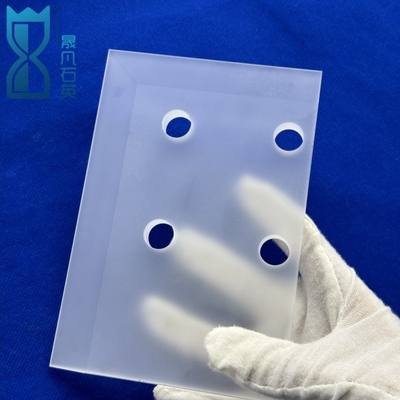 Glasrunder Glasrunder Glasplatte Laserperforierte Quarzplatte