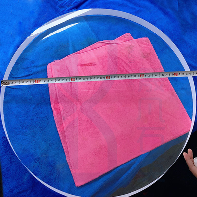 Hohe Lichtübertragung Großer Durchmesser Quarzglasscheibe Transparente Quarzglasplatte