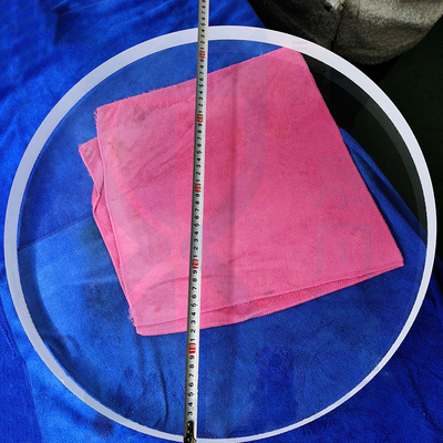 Hohe Lichtübertragung Großer Durchmesser Quarzglasscheibe Transparente Quarzglasplatte