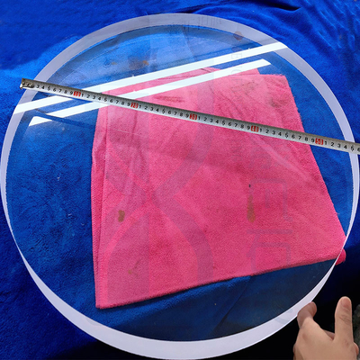 Hohe Lichtübertragung Großer Durchmesser Quarzglasscheibe Transparente Quarzglasplatte