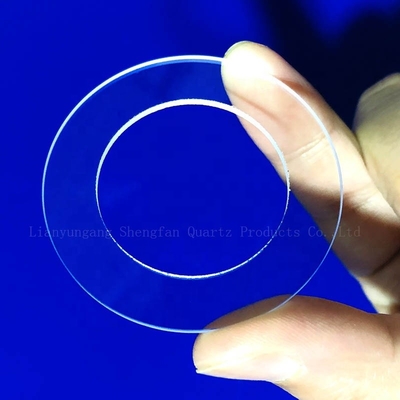 Anfertigung von hochreinen Quarztransparenten Quarzperforierten Transparenten Ringen