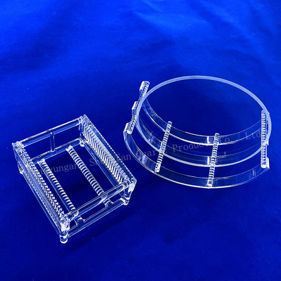 Fabrik-Anpassung Halbleiter Hochtemperatur Korrosionsbeständig Quarz Slotted Rod Quarz Boot