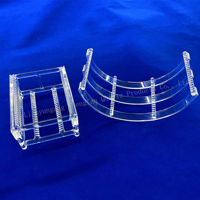 Fabrik-Anpassung Halbleiter Hochtemperatur Korrosionsbeständig Quarz Slotted Rod Quarz Boot