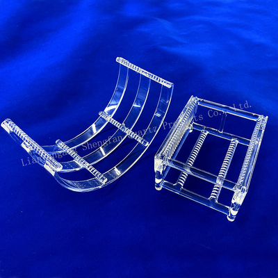 Fabrik-Anpassung Halbleiter Hochtemperatur Korrosionsbeständig Quarz Slotted Rod Quarz Boot