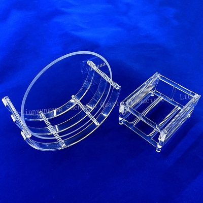 Fabrik-Anpassung Halbleiter Hochtemperatur Korrosionsbeständig Quarz Slotted Rod Quarz Boot