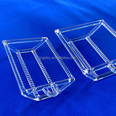 Fabrik-Anpassung Halbleiter Hochtemperatur Korrosionsbeständig Quarz Slotted Rod Quarz Boot