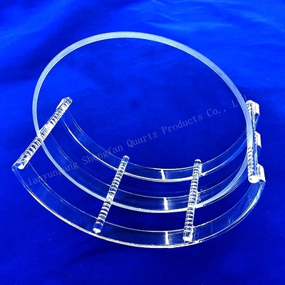 Fabrik-Anpassung Halbleiter Hochtemperatur Korrosionsbeständig Quarz Slotted Rod Quarz Boot