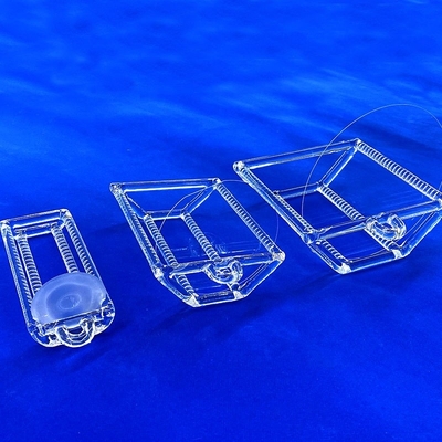 Fabrik-Anpassung Halbleiter Hochtemperatur Korrosionsbeständig Quarz Slotted Rod Quarz Boot