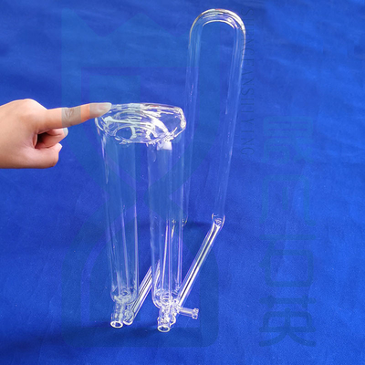 Hochtemperaturbeständig geschmolzenes Quarzglasrohr Labor für transparentes Quarzglasrohr