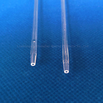 Fabrikmaßnahme Hochtemperaturbeständigkeit 1mm-10mm Kleiner Durchmesser Kapillar Quarzglasrohr