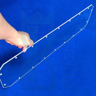 High Light Transmittance Factory Custom Laser Perforated Quarz Glasblech geschmolzenem Quarz