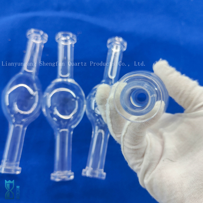 Auf Wunsch hochleistungsfähige Glasblasen Polnisch Transparentes Quarzinstrument Eine Kugel Trocknungsrohr